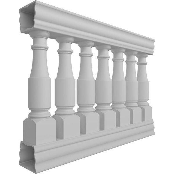 Fiberthane Hamilton Balustrade Railing Kit Style J (6 7/8 On-Center Spacing To Pass 4 Sphere Code)